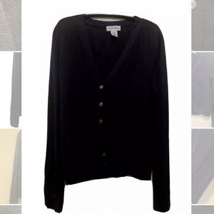 calvin klein womens sheer cardigan (M)